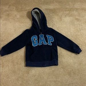 Navy fleece gap hoodie
